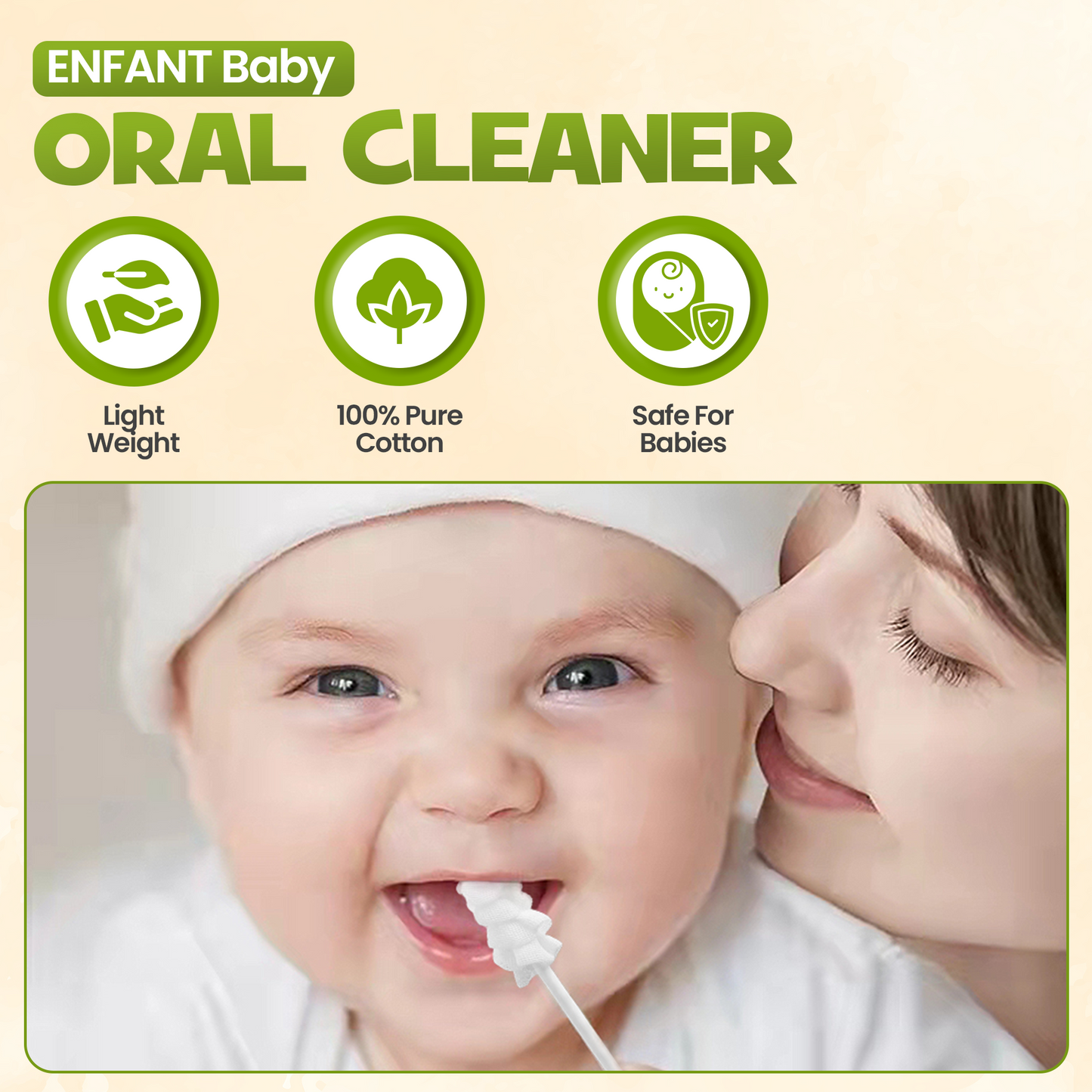 منظف أسنان الأطفال من ENFANT Guaze