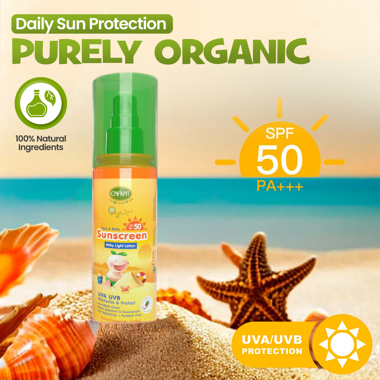 ENFANT Face & Body Sunscreen Lotion 70ml