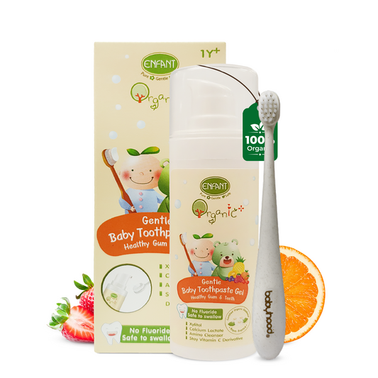 ENFANT Organic Plus Gentle Baby Toothpaste Gel (1 year+)