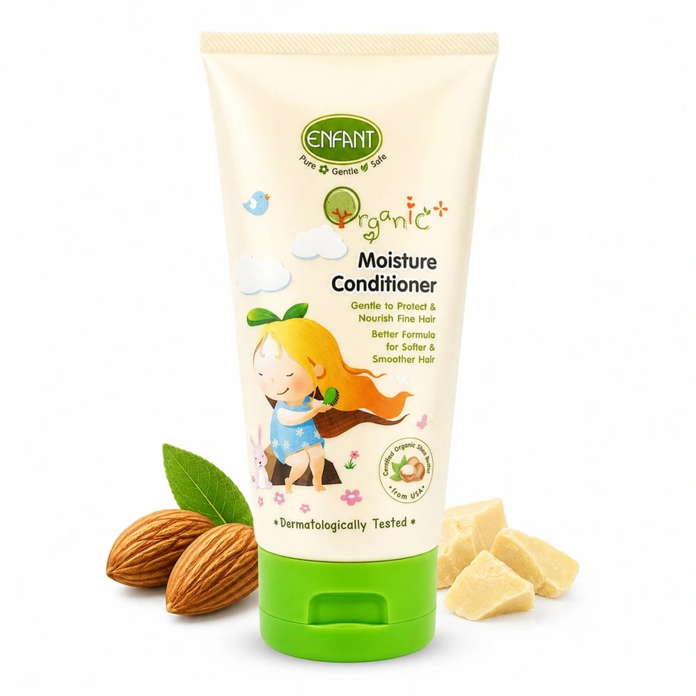 بلسم إنفانت العضوي المرطب للأطفال | فك التشابك والحماية من الأشعة فوق البنفسجية
