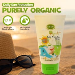 لوشن إنفانت العضوي للحماية اليومية للأطفال SPF30 PA+++ مع زيت الأرغان – عناية يومية من الشمس 150 مل