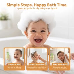 Enfant Organic Ultra Care Shampoo & Body Wash for Kids – Gentle 2-in-1 Bath Wash, 2 Years+