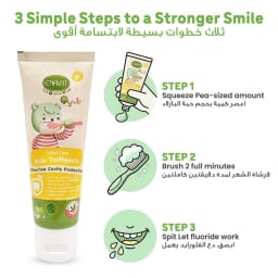 Enfant Organic Total Care Kids Toothpaste with Fluoride – Apple Kiwi Mint Cavity Protection, 2 Years+