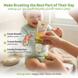 Enfant Organic Total Care Kids Toothpaste with Fluoride – Apple Kiwi Mint Cavity Protection, 2 Years+