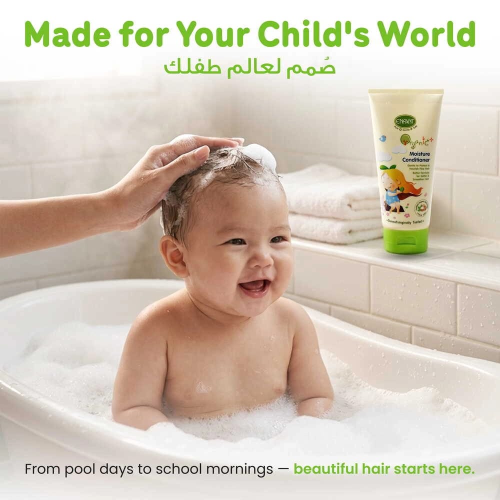 ENFANT Organic Kids Moisture Hair Conditioner (180ml) – Smooth & Detangling Formula 7