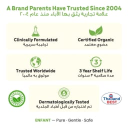 Enfant Organic Total Care Kids Toothpaste with Fluoride – Apple Kiwi Mint Cavity Protection, 2 Years+