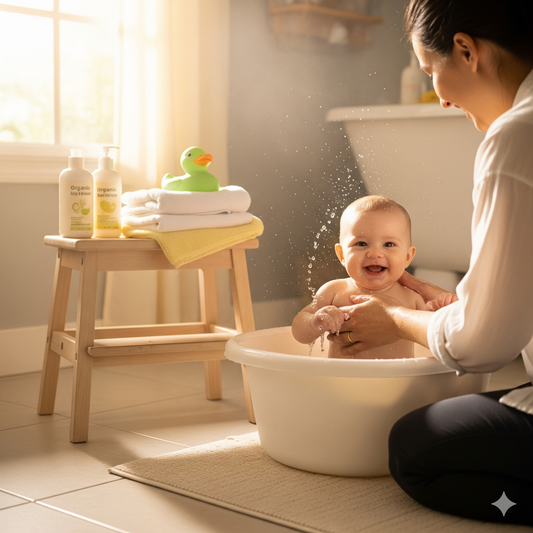 The Perfect Baby Bath Routine for Hot Climates (Oman & UAE Guide)