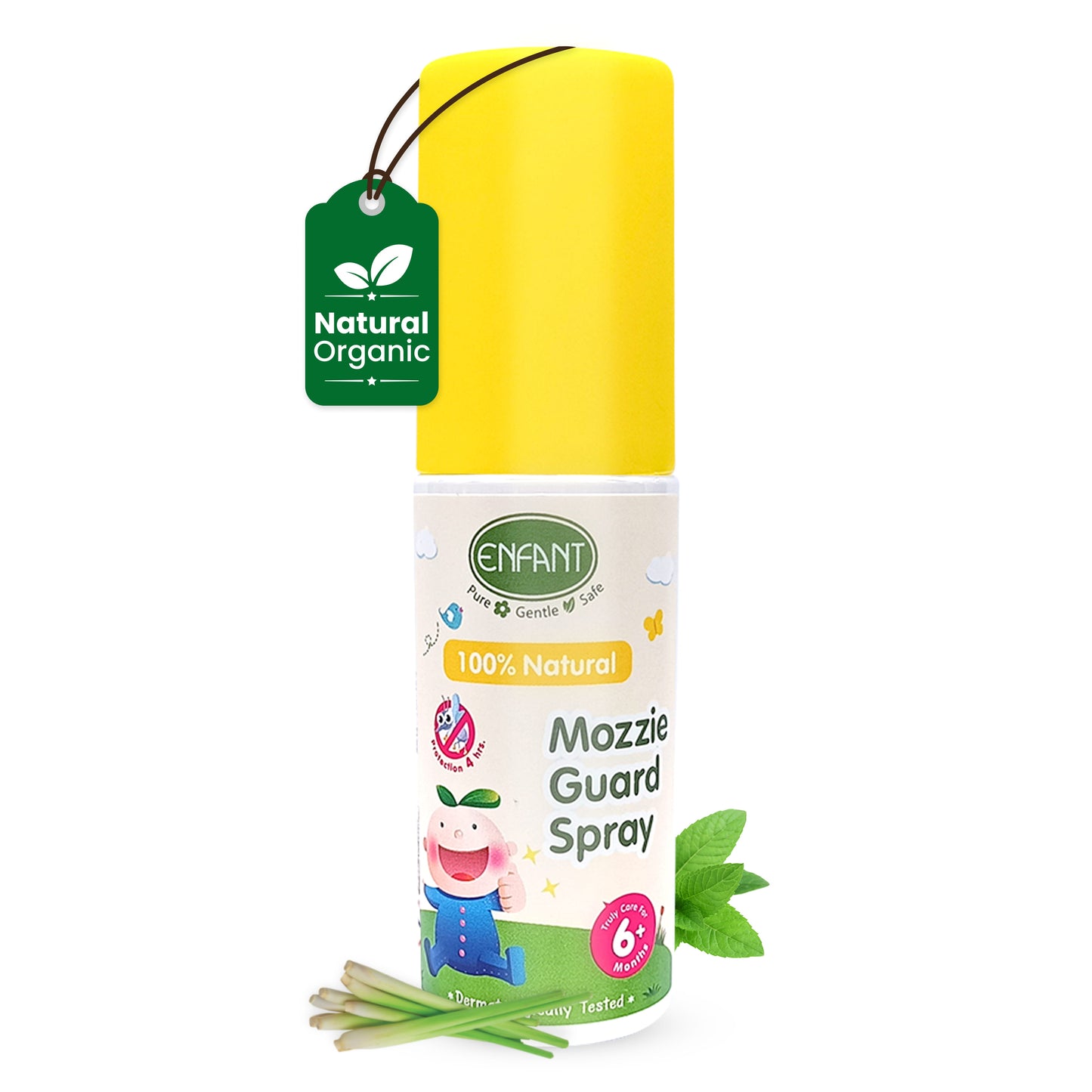 ENFANT Natural Mosquito Repellent Spray - DEET-Free & Non-Toxic Mozzie Guard (6 Months+)