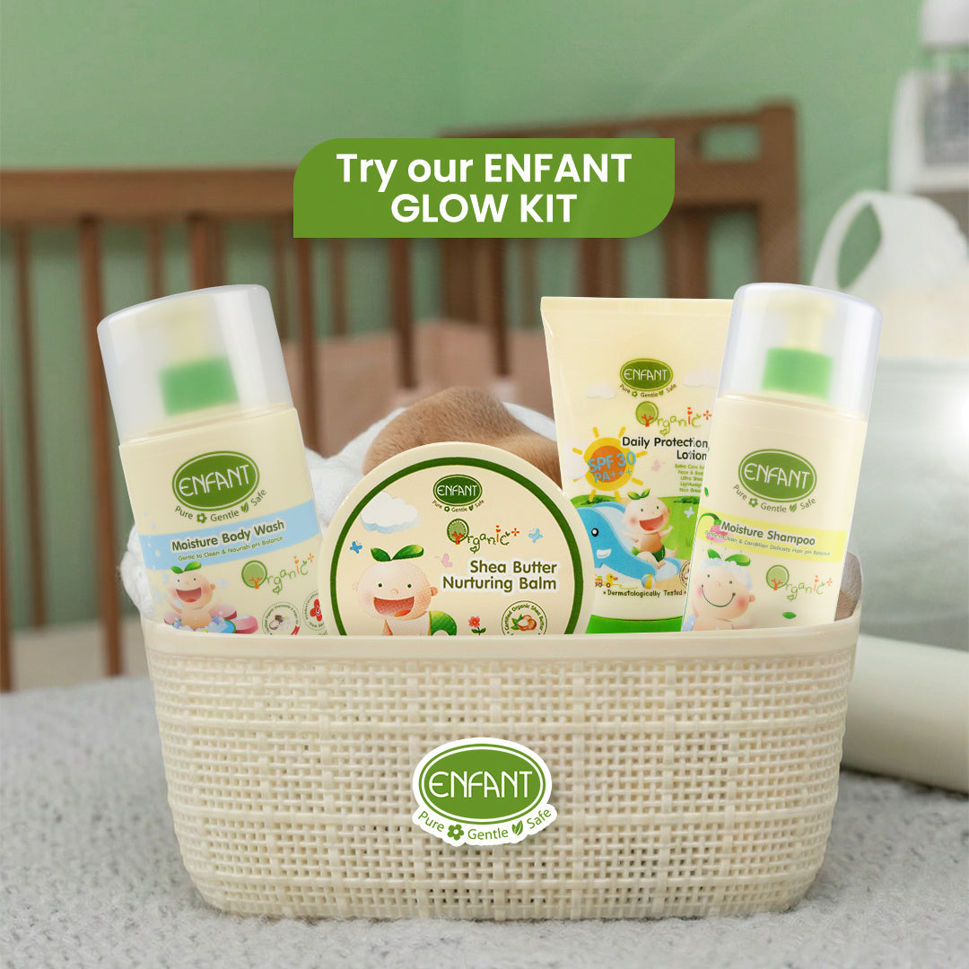 مجموعة إنفانت جلو - مجموعة لطيفة للعناية ببشرة الأطفال حديثي الولادة