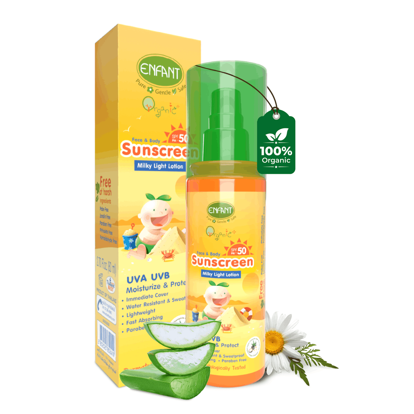 لوشن واقي من الشمس للوجه والجسم للأطفال 70 مل