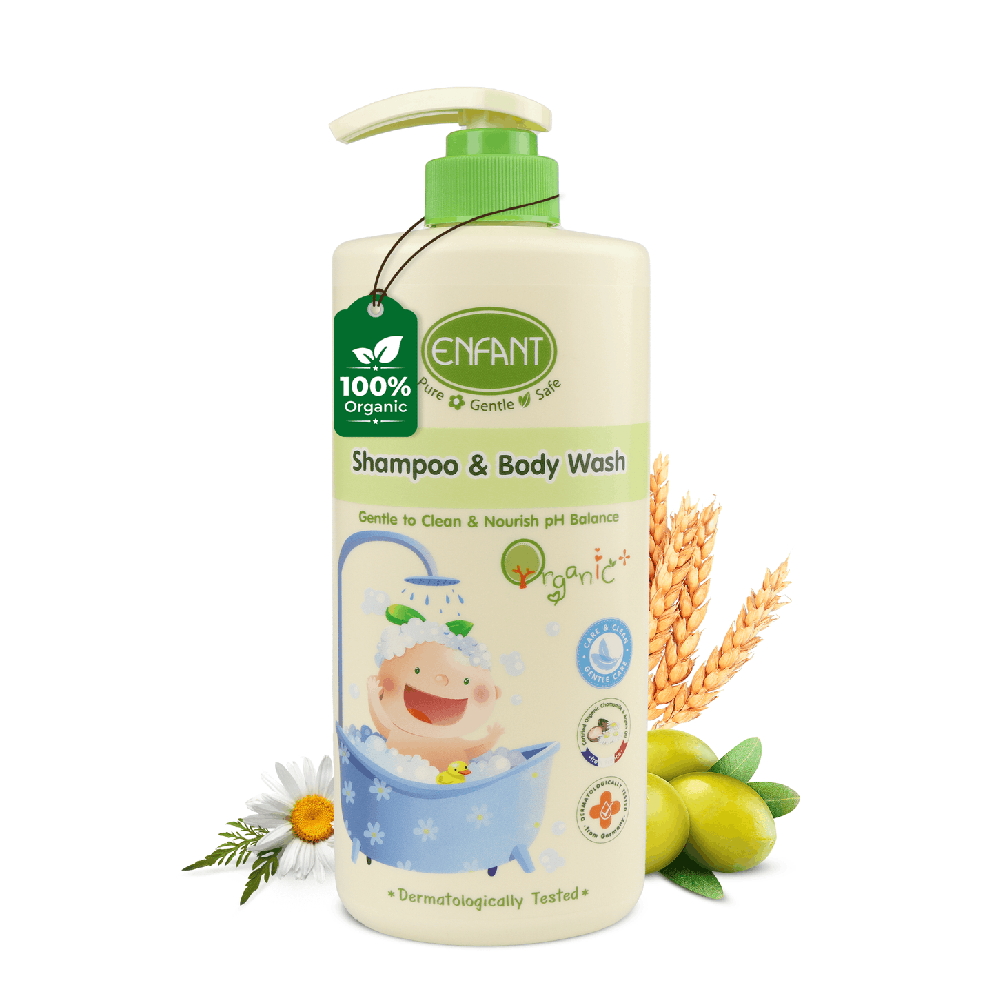 ENFANT Organic Body Wash & Shampoo 500ml