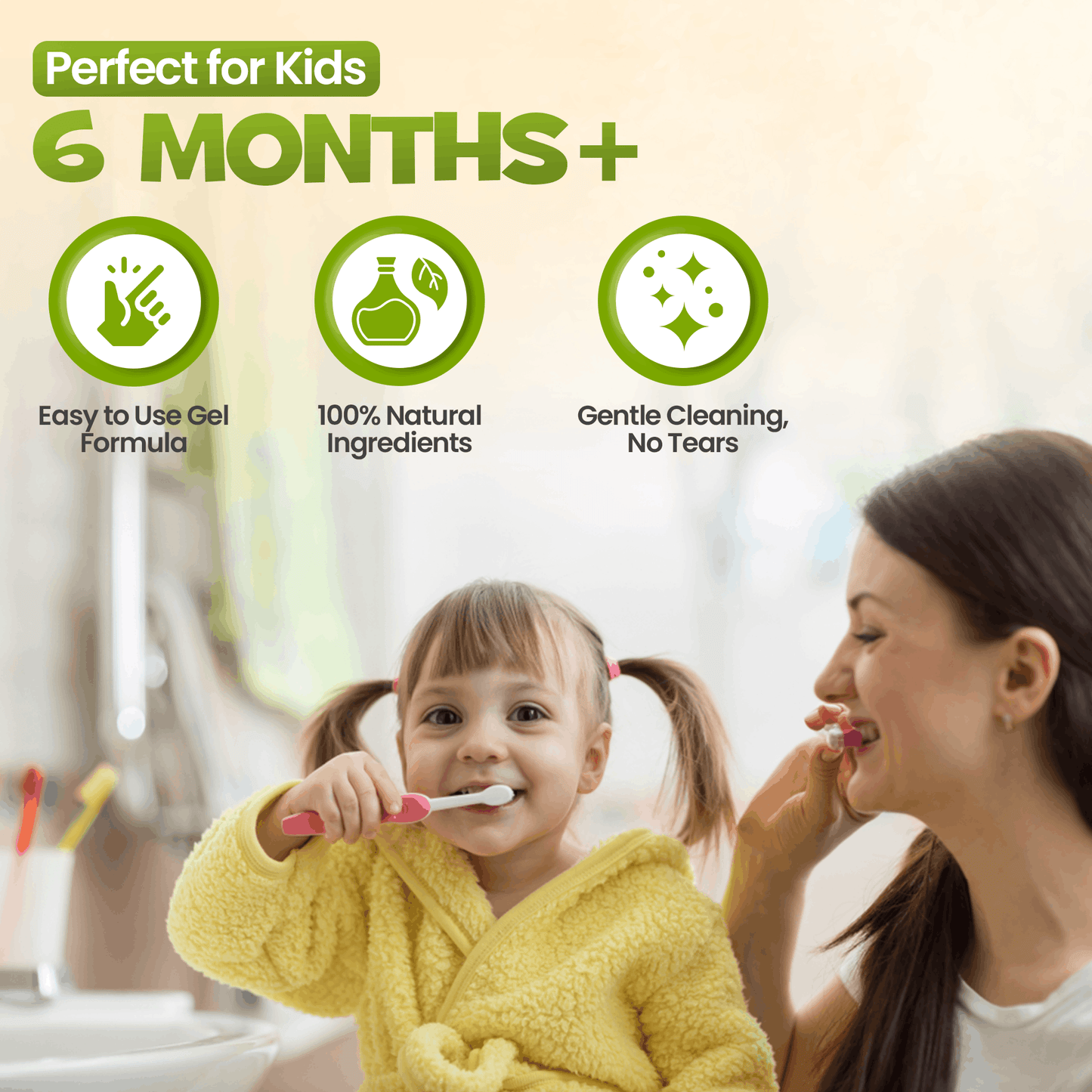ENFANT Organic Plus Gentle First Toothpaste for Kids (6Month+)