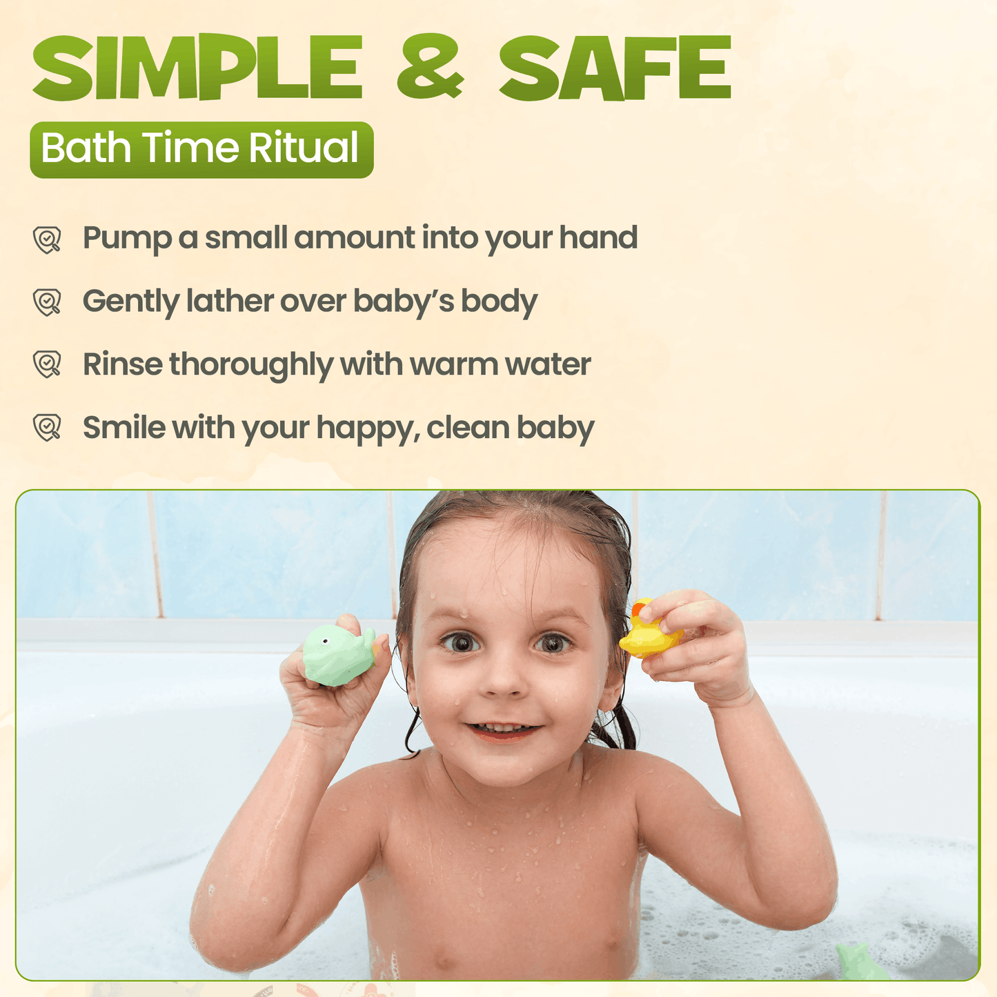 غسول الجسم العضوي المرطب من إنفانت، 300 مل