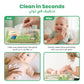 ENFANT Organic Plus Extra Mild Baby Wipes – 99% Pure Water & Plant-Based Face & Body Wipes (Fragrance-Free)
