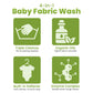 غسول إنفانت اللطيف لأقمشة الأطفال مع منعم 2 في 1 - نباتي وآمن لبشرة الأطفال حديثي الولادة الحساسة